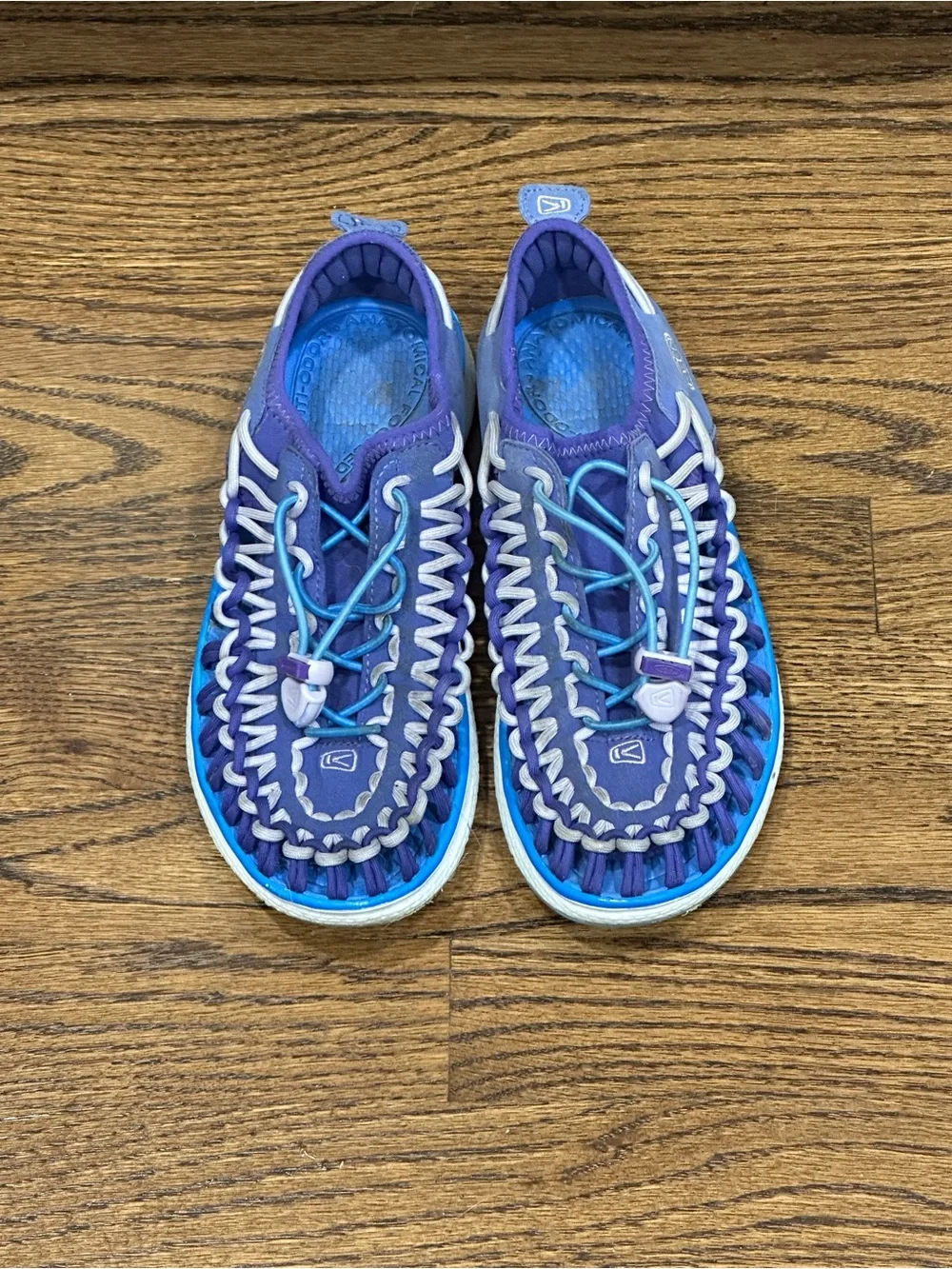 Keen Uneek Woven Cord Sandals Purple Blue Women 7.5 8 / Youth 6⁠